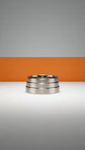 Bagues empilables minimalistes unisexes