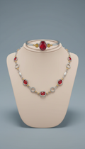 Parure accent rouge signal éclatant